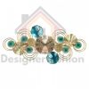 Delicate lotus clock for interior decoration